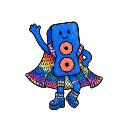 Beat im Look Rainbow Mesh in wave-Pose