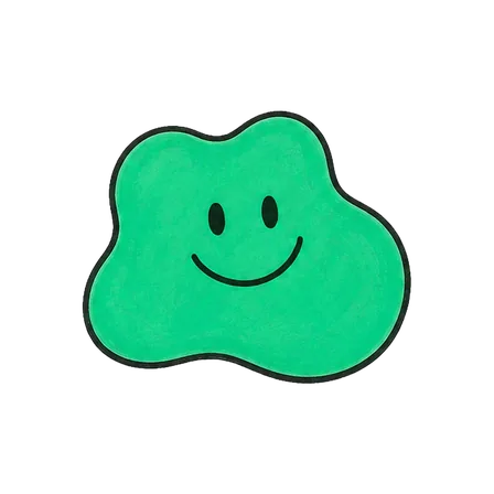 Der grüne Blob jubelt