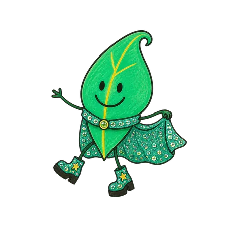 Leaf im Look Glitter Glam in twirl-Pose