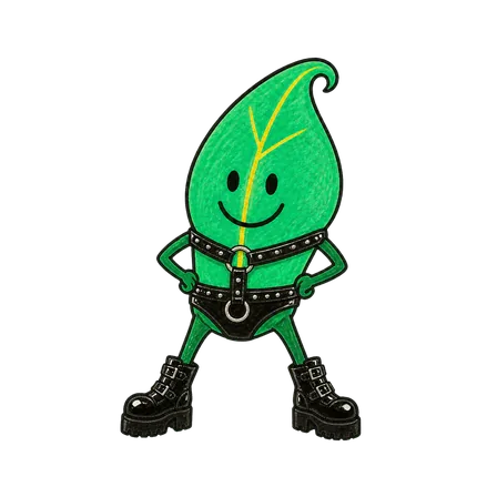 Leaf im Look Leather & Harness in power-Pose