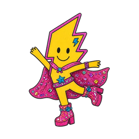 Neon im Look Glitter Glam in twirl-Pose