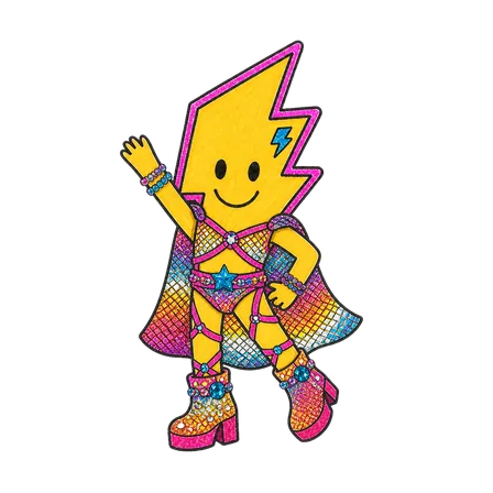 Neon im Look Rainbow Mesh in wave-Pose