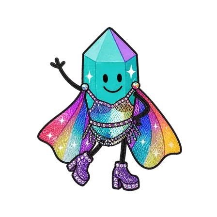 Prisma im Look Rainbow Mesh in wave-Pose